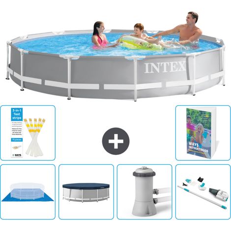 Prism Frame Pool Rund - 366x76 cm - 7-teilig S94