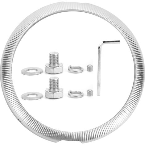 Jauge 7 pouces pour anneau de phare moto, protection de projecteur, couvercle de visière décoratif en alliage d'aluminium CNC, compatible avec Touring, argent (1/5)