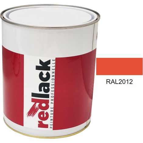 Kanne 3L Lack Mehrzweckfarbe – RAL 2012 – Lachsorange – Seidenmatt – für verschiedene Oberflächen – Redlack