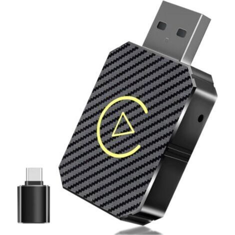 Adaptateur CarPlay sans fil pour Apple iPhone, adaptateur sans fil carplay avec câble d'extension USB & USB-C/Type-C, Compatible avec Les Voitures à partir de 2016 et Phone iOS 10+ (1/5)