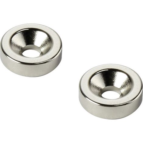 AIMANT PERMANENT RING N35 TEMPéRATURE LIMITE (MAX.) : 80 °C CONRAD COMPONENTS D15T5-M4 TRU COMPONENTS 1218975