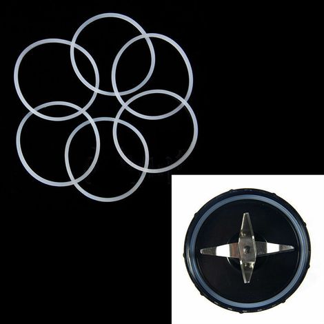 Dichtung für Magic Bullet Mixer, 6-teiliges Ersatzset, hochwertiger Kunststoff, schnelle Installation und optimale Abdichtung