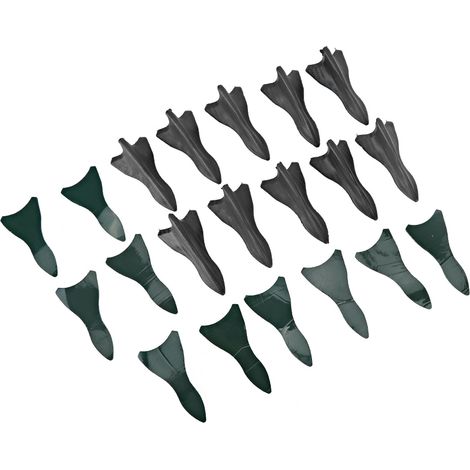 Ailerons de Requin de Toit de Voiture Universels en Fiber de Carbone, Décor D'aile de Becquet, 10 Pièces (1/5)
