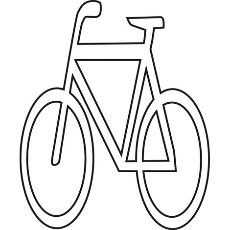 MORAVIA Markierungsfolie PROline-thermo Symbol Fahrrad 800 x 900 mm weiß (1/2)