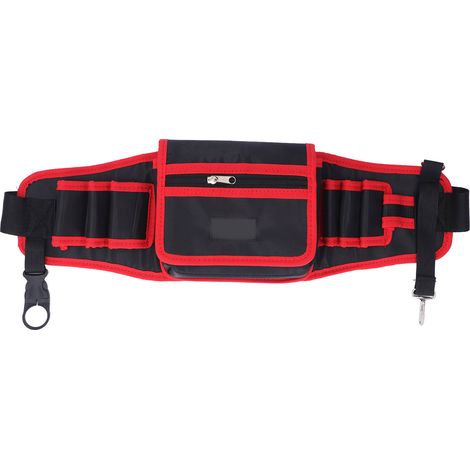 Sac banane multifonctionnel pour électricien,sac à outils en tissu Oxford,pochette de rangement ajustable pour réparations à domicile et en extérieur
