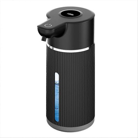 Distributeur de savon moussant automatique 420 ml, 4 vitesses, capteur infrarouge, noir (1/5)