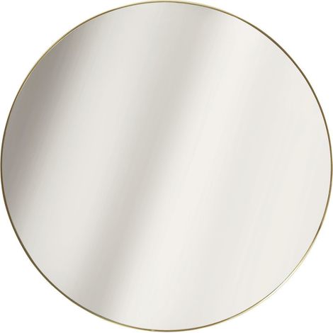 Espejo Navira DESIGN con marco de metal dorado de 55 cm
