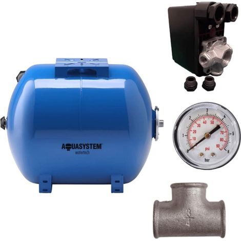 Kit réservoir vessie AQUASYSTEM horizontal 100L - 1'' (1/5)