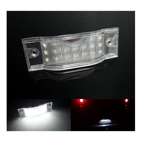 Lot de 1 éclairages de plaque d'immatriculation LED Canbus pour 2001-2014 Vivaro A Trafic II Primastar X83 (1/5)