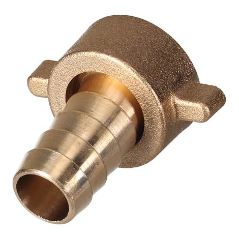 Connettore in ottone - filettatura femmina 3/4" - tubo flessibile 5/8" - filettatura femmina - tubo flessibile 5/8