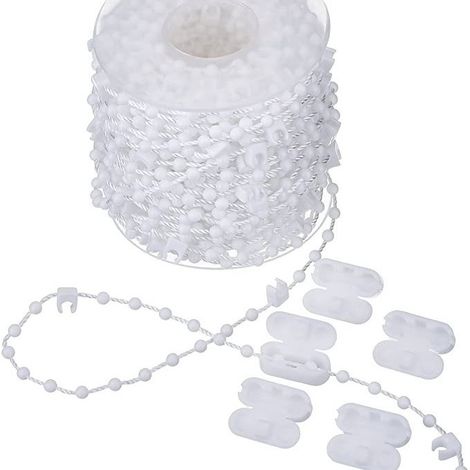89-bead base, 20-meter beaded chain, 5-piece set, vertical blind pull beaded chain Venetian blind connecting buckle. (1/5)
