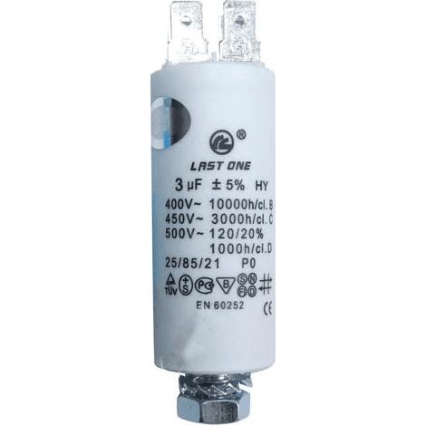 CONDENSATEUR 3ΜF 450VKW714437 POUR REFRIGERATEUR CANDY - 9010425 (1/2)