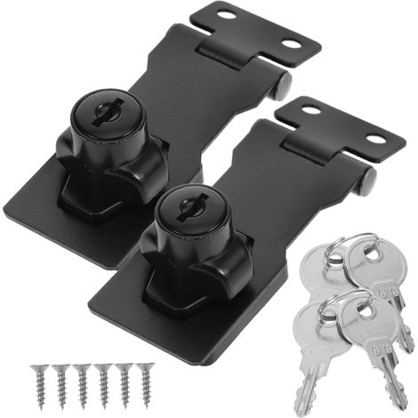 Lot de 2 verrous de porte pour placards et salles de bain (1/5)