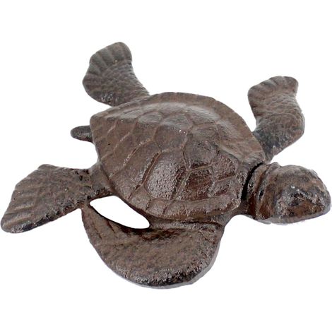 Dekorativer Schildkrötenkasten aus Gusseisen für Garten und Wand, rustikaler Stil, einzigartige Verzierung für den Außen- und Innenbereich