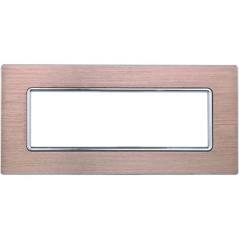 Aluminiumplatte 6-fach goldfarben Kompatibel zur Solarserie Matix