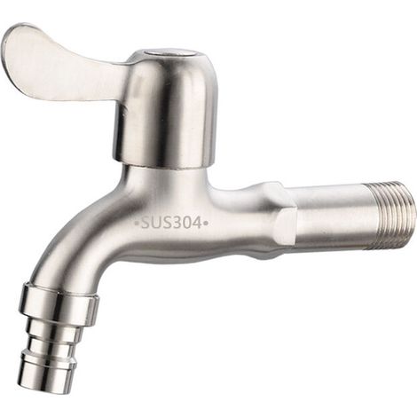 VURAHOME - Robinet de jardin externe en acier inoxydable 1/2 130 mm étendu (1/3)