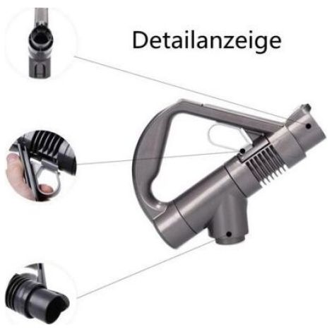 Poignée De Remplacement - Pour Aspirateur Dyson DC19 DC23 DC26 DC29 DC32 DC36 DC37 - Référence H432 - Gris Titane - 1 Pièce (1/5)