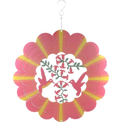 12 pouces carillon métallique coloré avec crochet pour décoration intérieure extérieure jardin patio (1/5)