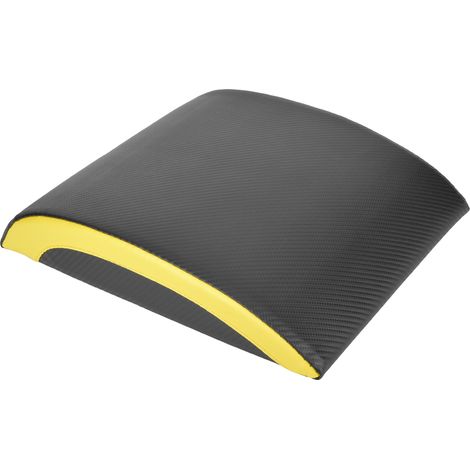 Tapis d'exercice portable pour abdos, ceinture abdominale, équipement de fitness noir et jaune (1/5)
