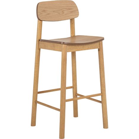 Barlow tabouret de bar bois nature.