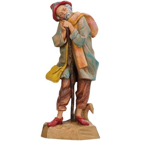 PASTORE ANZIANO 19CM STATUETTA IN RESINA (F3)