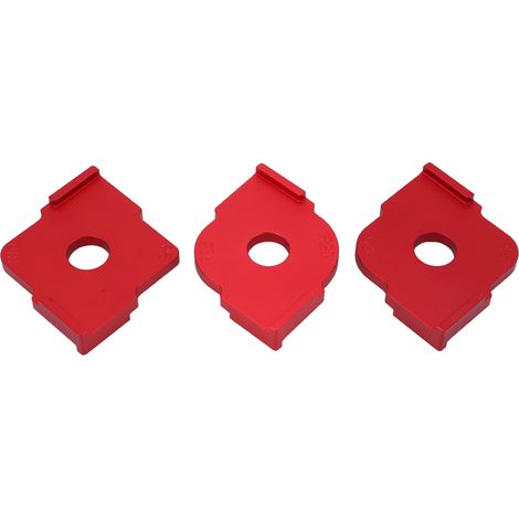 Lot de 3 gabarits de défonceuse en alliage d'aluminium antirouille pour arrondir les coins en bois, gabarit à rayon portable (1/5)