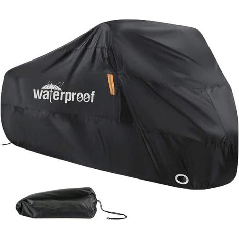 Housse de vélo pour 2 vélos, housse de vélo pour rangement extérieur, nylon 210T imperméable anti-poussière, pluie, protection UV (1/4)