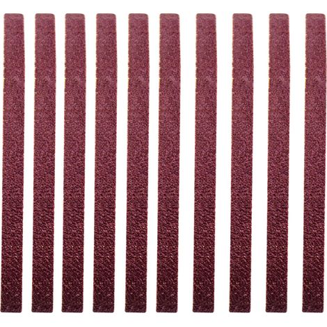 Lot de 10 bandes abrasives de grain 60 à 1000 pour le meulage et le polissage, compatibles avec les meuleuses d'angle
