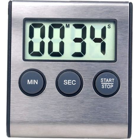 Mini temporizador digital de 24 horas con función de cuenta atrás y cronómetro. Ideal para cocinar, practicar deporte, estudiar, asistir a reuniones, controlar el aparcamiento o realizar tratamientos  (1/5)