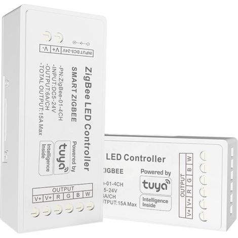 Controlador Para Tira LED RGBW - 6A Por Canal - ZigBee/TUYA