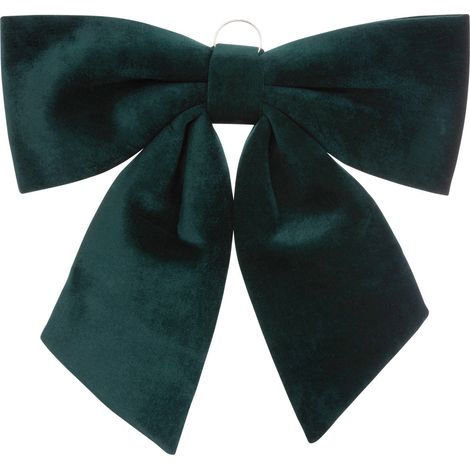 Déco de Noël Noeud en Velours Vert 35 x 38 cm - Feeric Christmas (1/2)