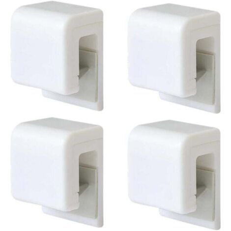 Lot de 4 supports de dentifrice auto-adhésifs multi-usages étanches à fixation murale pour salle de bain (1/4)