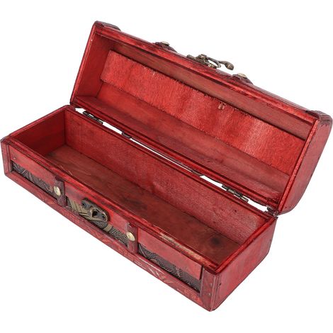 Boîte de rangement en bois rustique pour bijoux, organisateur pour colliers et bracelets, décoration chambre (1/5)