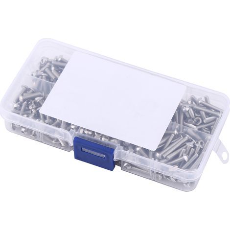 M3 Stainless Steel Hex Head Screw Assortment Kit, 300 Pieces, with Nuts (1/5)