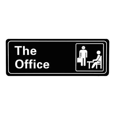 3 Plaques De Porte De Bureau Panneaux Autocollants Acryliques Durables Faciles Installer 8x23cm (noir Et Blanc) (1/5)