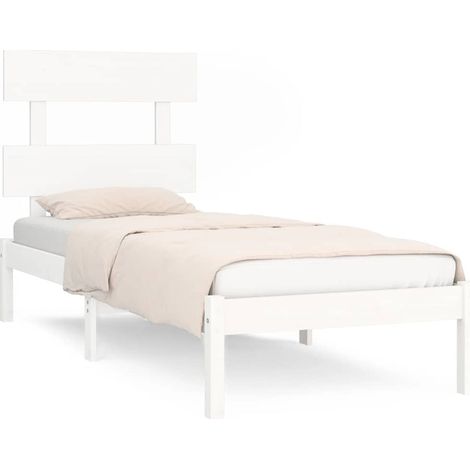 Maison Exclusive - Giroletto Bianco in Legno Massello 90x190 cm Single