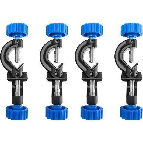 Support de fixation pour support de laboratoire, lot de 4, support de fixation pour support de laboratoire à angle droit en alliage d'aluminium, avec tige à tête surélevée jusqu'à 18 mm de diamètre (1/3)