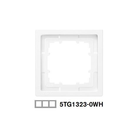 Marco 3 elementos Siemens Delta Style BLANCO POLAR 5TG13230WH