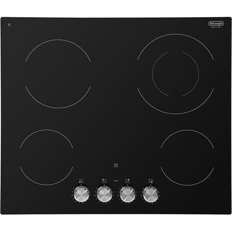 De'Longhi PVC 61 FK Noir Table de cuisson encastrable 60 cm Céramique 4 feux (1/2)