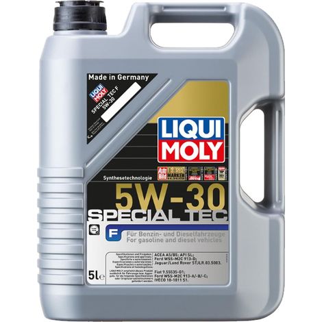 Huile moteur Special Tec 5W-30 Huile synthétique ACEA A5/B5 API SL F 5 L Compatible avec RENAULT Clio 3 3/5 portes BR0/1, CR0/1 Clio 2 3/5 portes BB, CB, BB0/1/2, CB0/1/2 Espace 4 JK, JK0/1 (1/5)