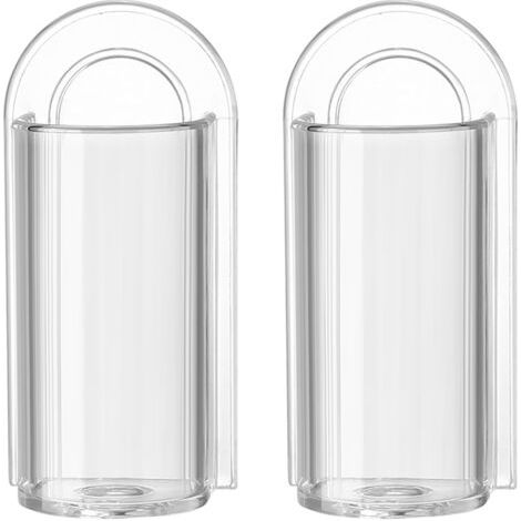 2 Pcs Porte Brosse à Dents Mural, Support Brosse a Dent Electrique Murale, Porte-Brosse à Dents Mural Salle de Bain Autocollant sans Perçage, Support pour Brosses à Dent électriques (1/5)