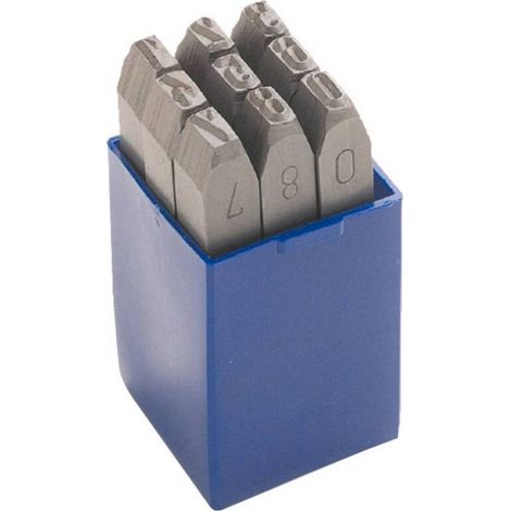 [GEBRAUCHT] B-Ware Alarm Schlagzahlensatz Zahlen Set Werkzeuge Gravur Ziffern Werkstücke DIN 1451 (1/2)