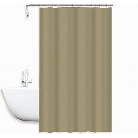 Cleafe - Tenda Doccia Antimuffa Impermeabile Peva 180x200 Cm Con Anelli Bagno Beige 79714 - (1/2)