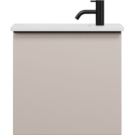 burgbad Eqio lavabo de fundición mineral con mueble bajo para (1/2)