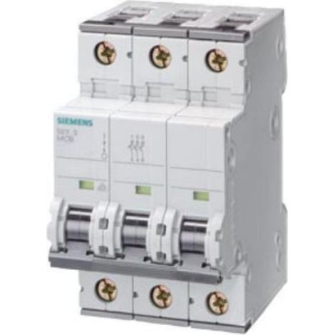 Interruptor automático Siemens 16 A 3 polos C gris