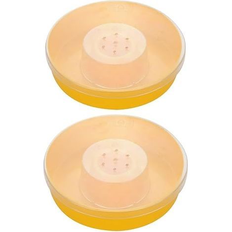 2 Pcs Abeille Mangeoire Ruche Bol à Boire Abeille Distributeur D'eau Rond Réservoir D'eau Abeille Équipement Potable Abeille Outils Apiculture (1/5)