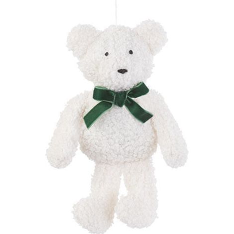 Peluches orsetto bianco da appendere alto 20 cm (1/4)