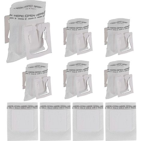 Lot de 50 filtres à café filtre à café, portables et faciles à suspendre, en papier, pour la maison et le bureau. (1/5)