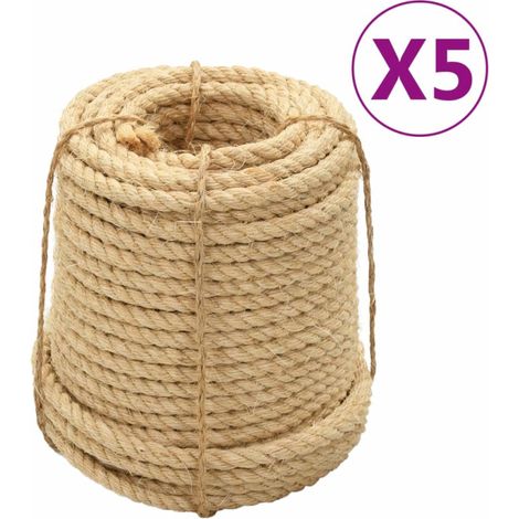 Corde in Sisal 5 pz 16 mm 100 m vidaXL826774 (1/4)