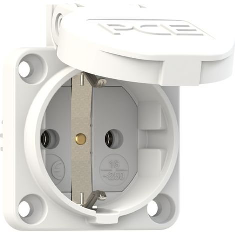 PCE 601.450.02 Anbau-Steckdose IP54 Weiß (1/2)